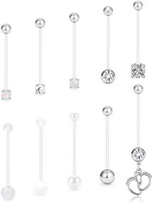 img 3 attached to SCERRING Pregnancy Acrylic Maternity Piercing