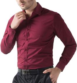 img 1 attached to 👔 Solid Button-Down Casual Men's Shirts by Jones