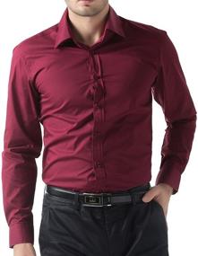 img 4 attached to 👔 Solid Button-Down Casual Men's Shirts by Jones