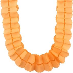 img 2 attached to 🍊 Vibrant Orange 4-Leaf Clover Garland: 6 Pieces, 11.8 Feet of Tissue Paper Flowers Streamers for Weddings & Parties