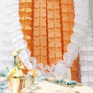 🍊 vibrant orange 4-leaf clover garland: 6 pieces, 11.8 feet of tissue paper flowers streamers for weddings & parties logo