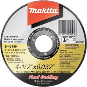 img 3 attached to 🔪 Makita B-46159-25 4.5-inch x .032-inch x 7/8-inch Ultra Thin Cut-Off Wheel (25 Pack), Stainless Steel