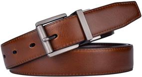 img 2 attached to Premium Reversible Leather Rotated Men's Accessories: Beltox Casual Belts in Focus