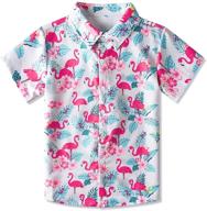 🌺 enlifety hawaiian vacation clothing: festive christmas girls' tops, tees & blouses logo