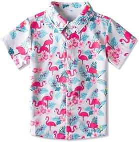 img 4 attached to 🌺 Enlifety Hawaiian Vacation Clothing: Festive Christmas Girls' Tops, Tees & Blouses