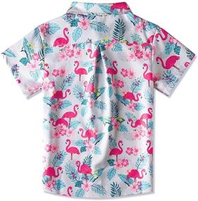 img 3 attached to 🌺 Enlifety Hawaiian Vacation Clothing: Festive Christmas Girls' Tops, Tees & Blouses