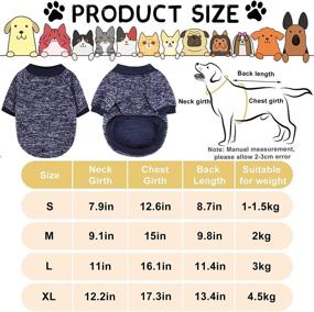 img 2 attached to 🐶 Cozy and Stylish 4-Piece Dog Sweater Set for Small Pets - Ultimate Winter Protection for Your Dogs and Cats