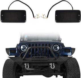 img 4 attached to 🚘 Enhance Your Jeep Wrangler TJ with u-Box White DRL Turn Signals w/ Amber LEDs for 1997-2006 Model