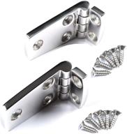 🚤 3x1.5" heavy duty marine stainless steel shortside boat hinges - pair with screws by mxeol логотип