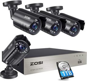 img 4 attached to ZOSI 1080P Security Camera System - 1TB Hard Drive - H.265+ DVR Recorder - 8CH 5MP Lite HD-TVI Video - 4X HD 1920TVL 1080P CCTV Cameras - Indoor Outdoor Weatherproof - Motion Alert - Remote Access