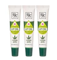 💧 3-pack ruby kisses cannabis sativa hemp seed hydrating lip oil rlo04d1 for enhanced moisture logo