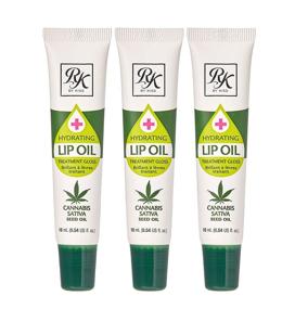 img 4 attached to 💧 3-Pack Ruby Kisses Cannabis Sativa Hemp Seed Hydrating Lip Oil RLO04D1 for Enhanced Moisture