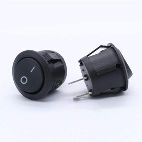 img 3 attached to 🚢 MXUTEUK 5pcs Snap-in Round Boat Rocker Switch Toggle Power SPST ON-OFF 2 Pin AC 250V 6A 125V 10A: Ideal for Car, Boat, and Household Appliances – 1 Year Warranty Included!