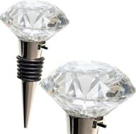 glass diamond wine bottle stopper логотип