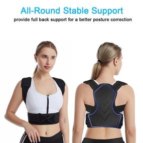 img 3 attached to 💪 LITTAR Back Brace: The Ultimate Posture Corrector with Adjustable Lumbar Support for Men and Women - Relieve Neck, Back, and Shoulder Pain!