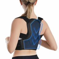 💪 littar back brace: the ultimate posture corrector with adjustable lumbar support for men and women - relieve neck, back, and shoulder pain! логотип