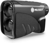 laser golf rangefinder with slope - mileseey, 656 yards, 6x magnification, clear view golf laser rangefinder with scan flag/slope switch/p2p/speed mode, distance measure logo