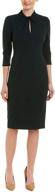 🌟 stunning donna morgan women's knotted crepe sheath dress: elegant and flattering logo