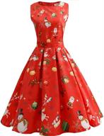 vintage rockabilly cocktail women's clothing with alljoin christmas theme logo