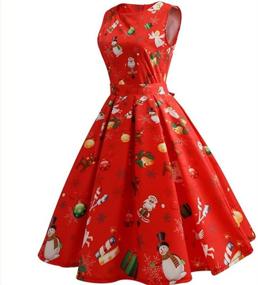 img 1 attached to Vintage Rockabilly Cocktail Women's Clothing with Alljoin Christmas Theme