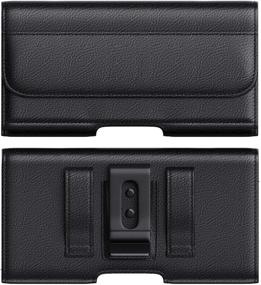 img 1 attached to Meilib Belt Case for Samsung Galaxy Note 20 (2020), Note 10+ Plus, Note 9, Note 8 - Cell Phone Holster with Belt Clip and Loops Pouch Holder - Compatible with Samsung Galaxy Phones and Other Cases