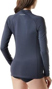 img 3 attached to 🌊 TSLA Women's Long Sleeve UPF 50+ Rash Guard, Swim Shirts for UV/Sun Protection, Ideal for Water Activities, Beach and Surf