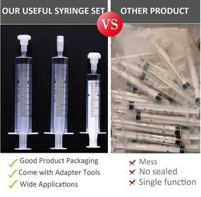 img 2 attached to 💉 10ML Plastic Syringe Packs (Set of 5) - Needle-less Option for Various Uses