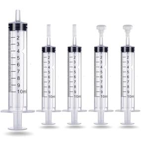 img 4 attached to 💉 10ML Plastic Syringe Packs (Set of 5) - Needle-less Option for Various Uses