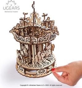 img 2 attached to 🎠 Upgrade your searchability with the UGEARS Mechanical Self Assembling Wooden Carousel