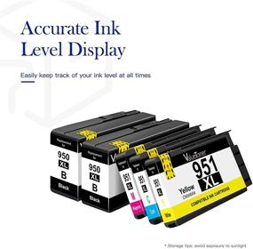 img 2 attached to 🖨️ Высокоэффективные картриджи Valuetoner совместимые с принтером HP Officejet Pro 8100 8600 8610 8615 8620 8625 8630 8640 251dw (Черный/Голубой/Пурпурный/Желтый, 5 штук) - 950XL 951XL