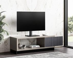 img 2 attached to 📺 Универсальная стойка/основание для телевизора "Universal TV Stand/Base Tabletop TV Stand with Swivel Mount for 32 to 65 inch Flat Screen TV - Height Adjustable, Tempered Glass Base