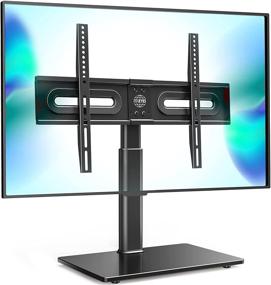 img 3 attached to 📺 Универсальная стойка/основание для телевизора "Universal TV Stand/Base Tabletop TV Stand with Swivel Mount for 32 to 65 inch Flat Screen TV - Height Adjustable, Tempered Glass Base