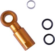 🔧 high-quality brake hose adapter fitting olive head connecting insert set - ideal replacement for shimano bh90 slx xt xtr hydraulic system logo