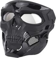 🎭 ideko airsoft skull mask - tactical full face protective mask for airsoft cs wargame, halloween cosplay, and party logo