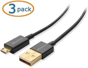 img 3 attached to 🔌 Cable Matters 3-Pack Black 3ft Micro USB 2.0 Cables