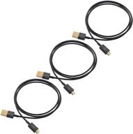 🔌 cable matters 3-pack black 3ft micro usb 2.0 cables logo