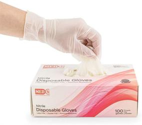 img 4 attached to Disposable Nitrile Gloves Powder Rubber Household Supplies in Cleaning Tools