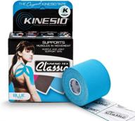 🏋️ kinesio taping elastic therapeutic athletic tape tex classic blue - 2 in. x 13 ft: durable support for athletic performance and recovery логотип