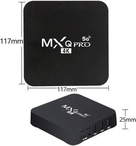 img 1 attached to 📺 MXQ PRO 5G Android TV Box: Upgraded Version with Wireless Mini Keyboard, Android 10.1, 2GB RAM, 16GB ROM, H.265 HD 3D, Dual Band WiFi, Quad Core, Home Media Player