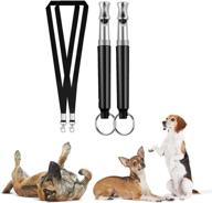 🐶 efficient dog training: xzpolw adjustable pitch silent ultrasound dog whistle with magnetic store & rainbow ribbon lanyard logo