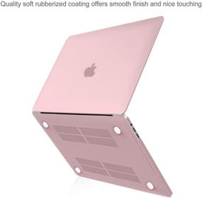 img 2 attached to 👝 ProCase MacBook Pro 15 Case 2019 2018 2017 2016 Release A1990/A1707 - Clear Pink: Shell Cover & Keyboard Cover for MacBook Pro 15" (2019/2018/2017/2016) with Touch Bar & Touch ID