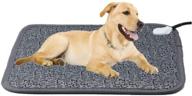 🔥 ubei pet electric heating pad: adjustable, waterproof, anti-bite steel cord dog large bed mat - heated for big dogs, cats, and other pets - ideal for blankets and kennels (28.3"x18.9") logo