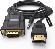 hdmi to vga cable adapter with 3-inch length логотип