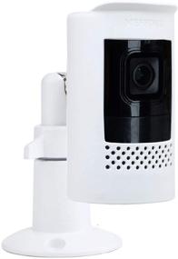 img 1 attached to 🔒 Metal 360° Adjustable Security Wall Mount - Compatible with Ring Stick Up, Wyze Cam Pan, Arlo Camera & More - Weatherproof Indoor & Outdoor - White (2 Pack)