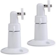๐ metal 360ยฐ adjustable security wall mount - compatible with ring stick up, wyze cam pan, arlo camera & more - weatherproof indoor & outdoor - white (2 pack) logo