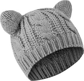 img 4 attached to Beanie Knitted Winter Cable Women Outdoor Recreation in Hiking & Outdoor Recreation Clothing