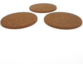 img 2 attached to 🔘 Thick Cork Coasters with Rounded Edges