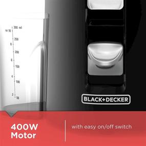 img 3 attached to Enhanced BLACK+DECKER JE2200B 400-Watt Fruit 🍊 and Vegetable Juice Extractor in Sleek Black