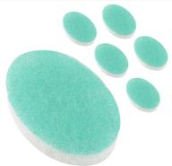 🧽 deep cleansing & regular exfoliating body sponge - 6 pack of double-sided buff puff style pads for all skin types - perfect for dead skin & dirt removal logo