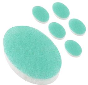 img 4 attached to 🧽 Deep Cleansing & Regular Exfoliating Body Sponge - 6 Pack of Double-Sided Buff Puff Style Pads for All Skin Types - Perfect for Dead Skin & Dirt Removal